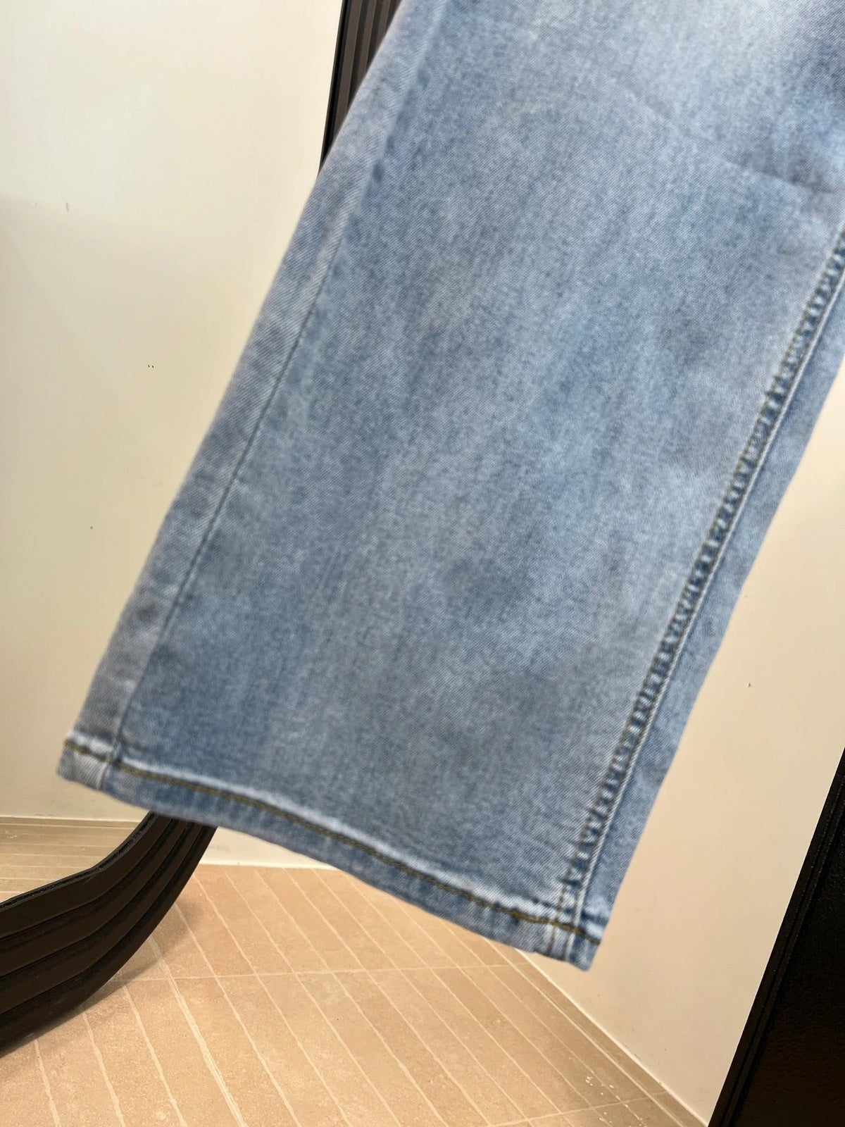 Loewe Embroidered Pocket Jeans Blue in Cotton 328340