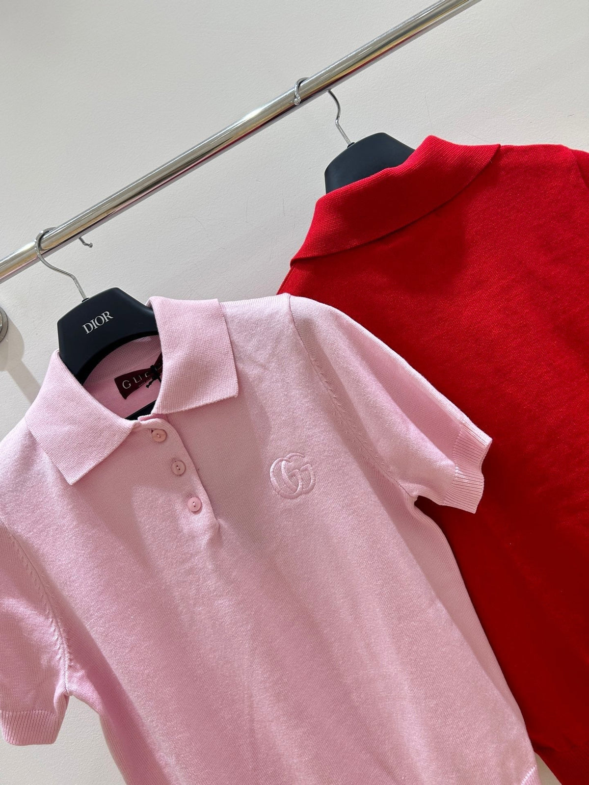 Gucci Collared Short-sleeved T-shirt in Cotton 323198