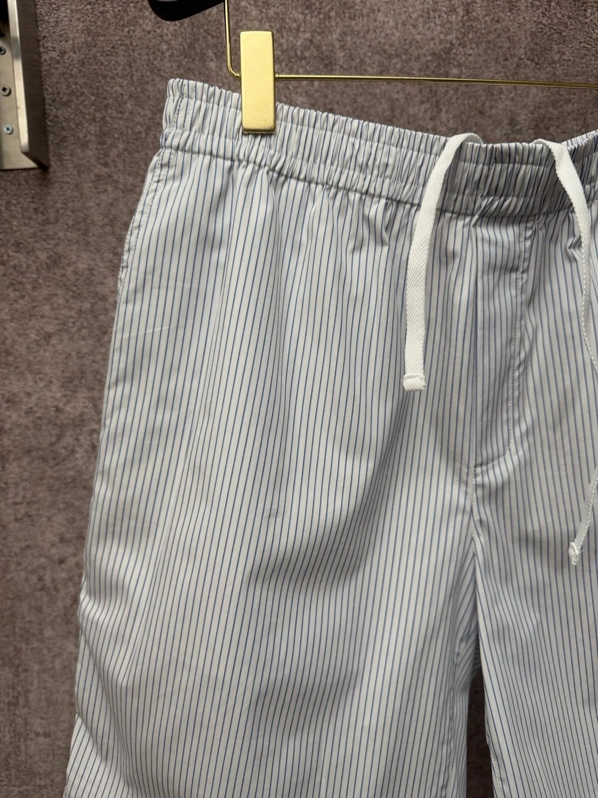 GC 2026 Men's Striped Shorts White Blue Cotton 643455