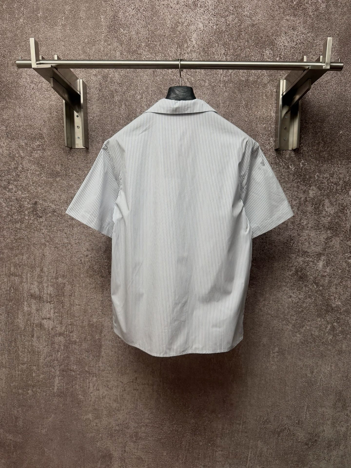 GC 2026 Men's Short-Sleeve Shirt White Blue Cotton 643456