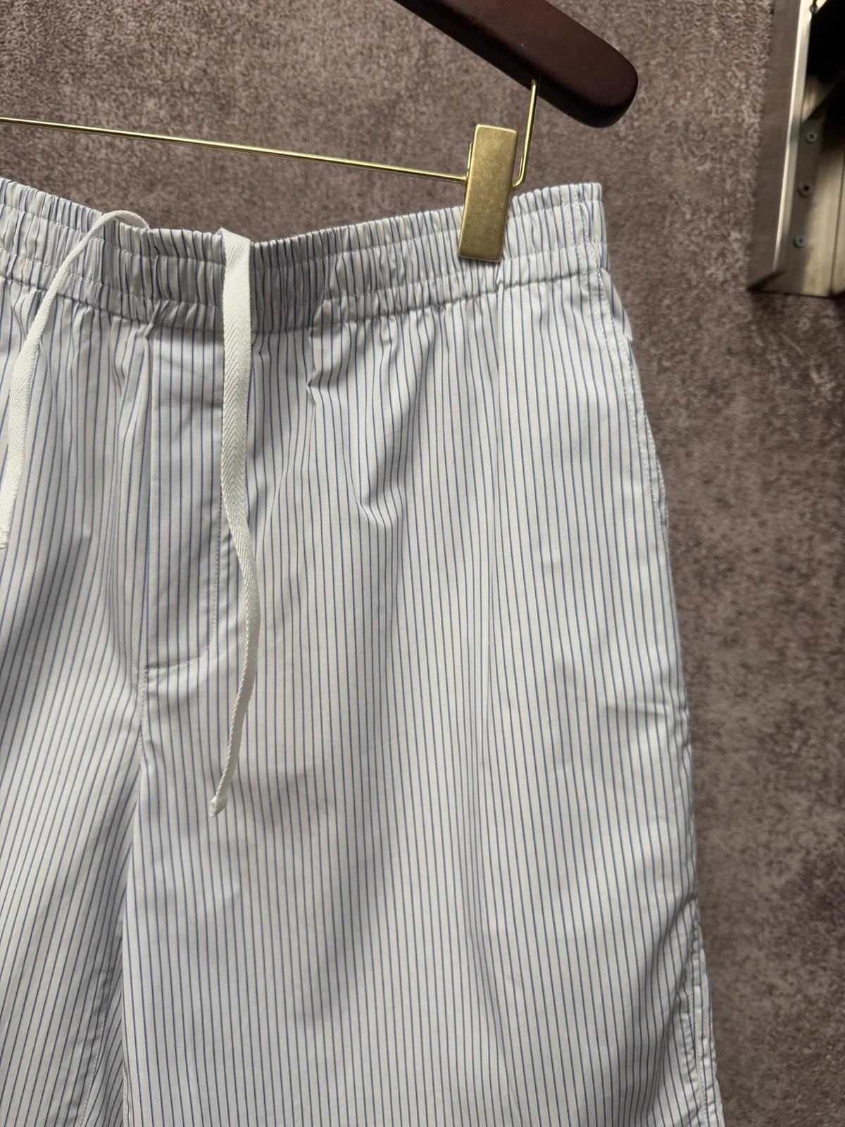 GC 2026 Men's Striped Shorts White Blue Cotton 643455