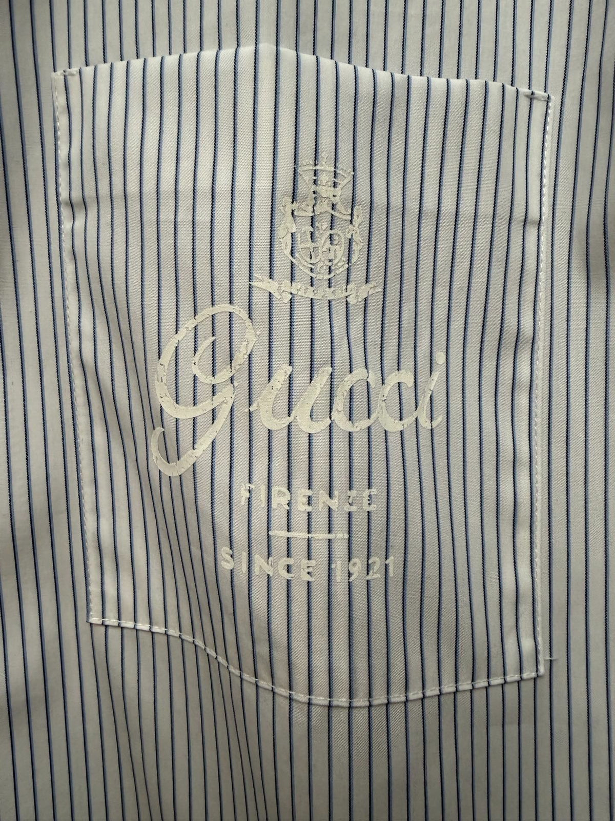 GC 2026 Men's Short-Sleeve Shirt White Blue Cotton 643456