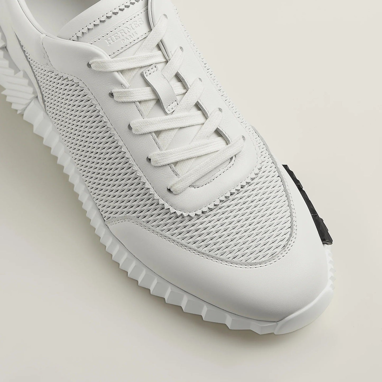 HM Bouncing Sneaker White Black Rubber Lambskin