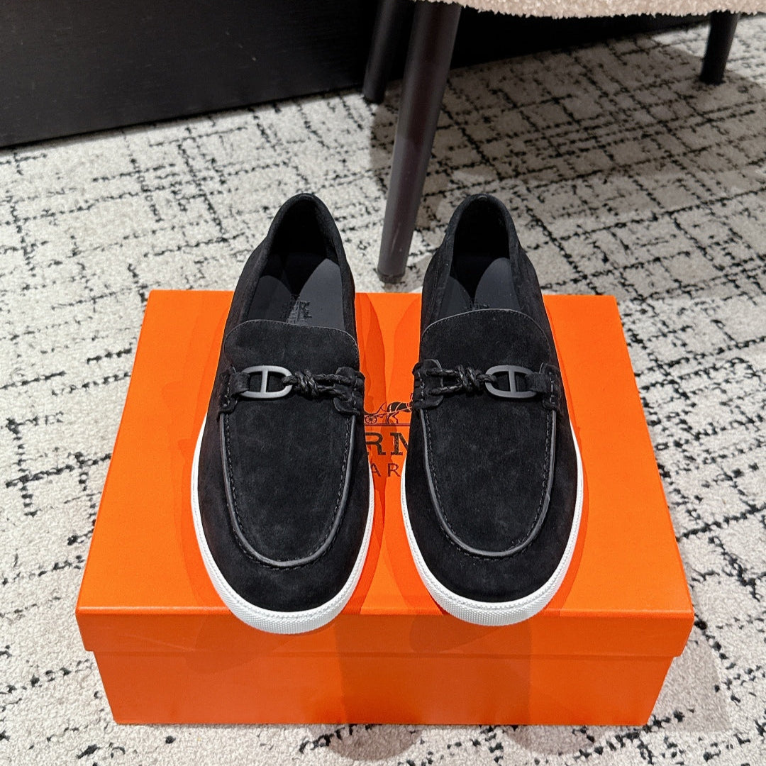 HM 25 Mocassim lgnacio Loafer Black Cowhide 377583