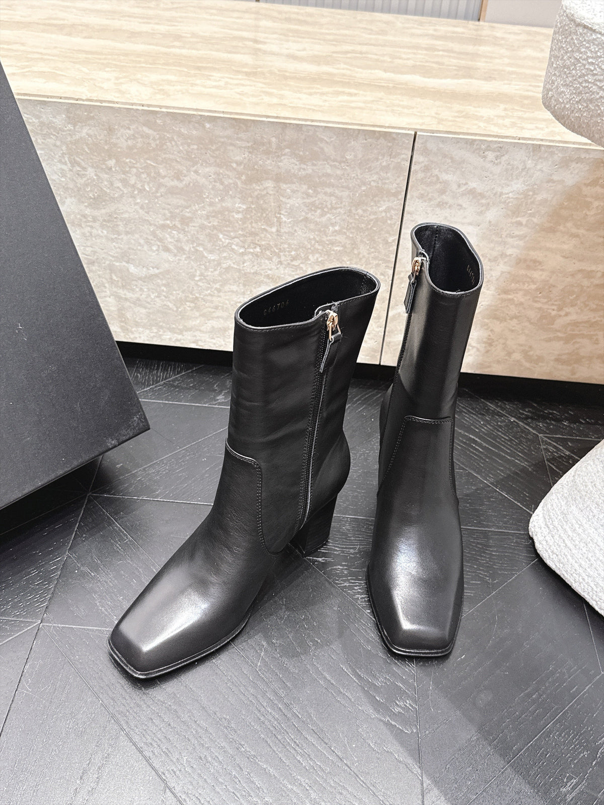CC Autumn/Winter 2026 Ankle Boots 7cm Black Calfskin 954126