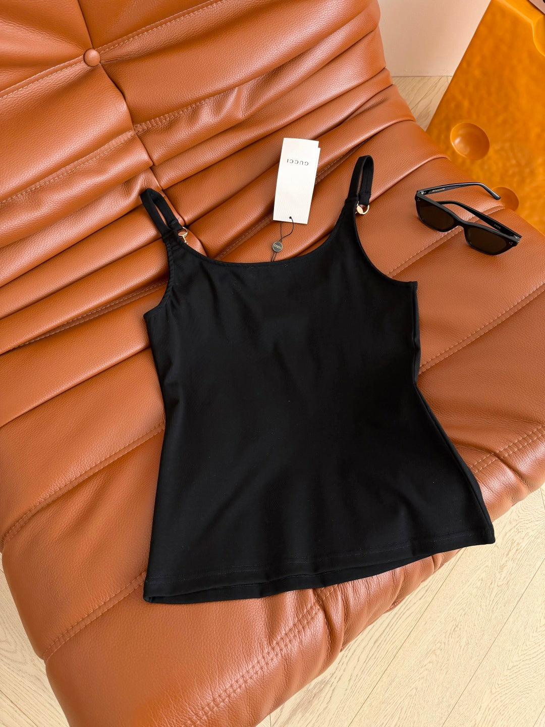 GG 26s Crêpe Jersey Top With Horsebit Viscose 396115