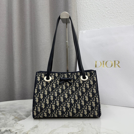 Dior 2026 Promenade Bag 27cm Canvas Suede Leather