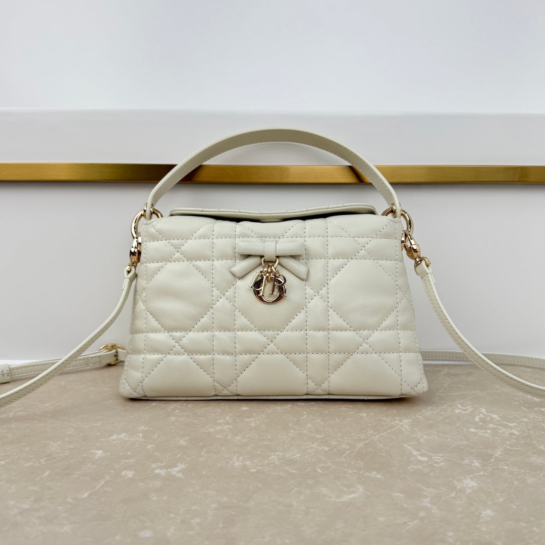 Dior 2026 Adiorable Top Handle Bag 22.5cm Suede Lambskin 166137