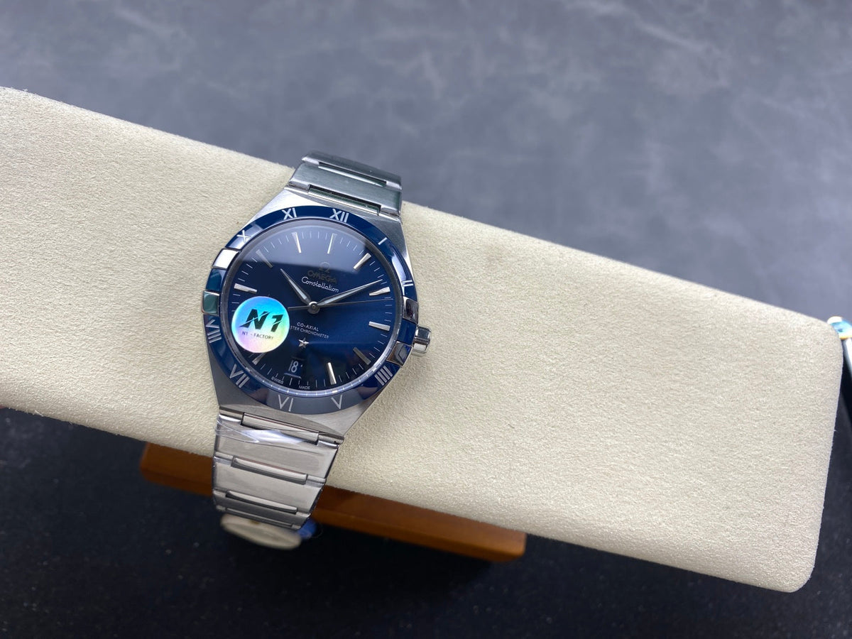 Omega Constellation Co-Axial Master Chronometer 41 mm Stainless Steel Case Blue Dial