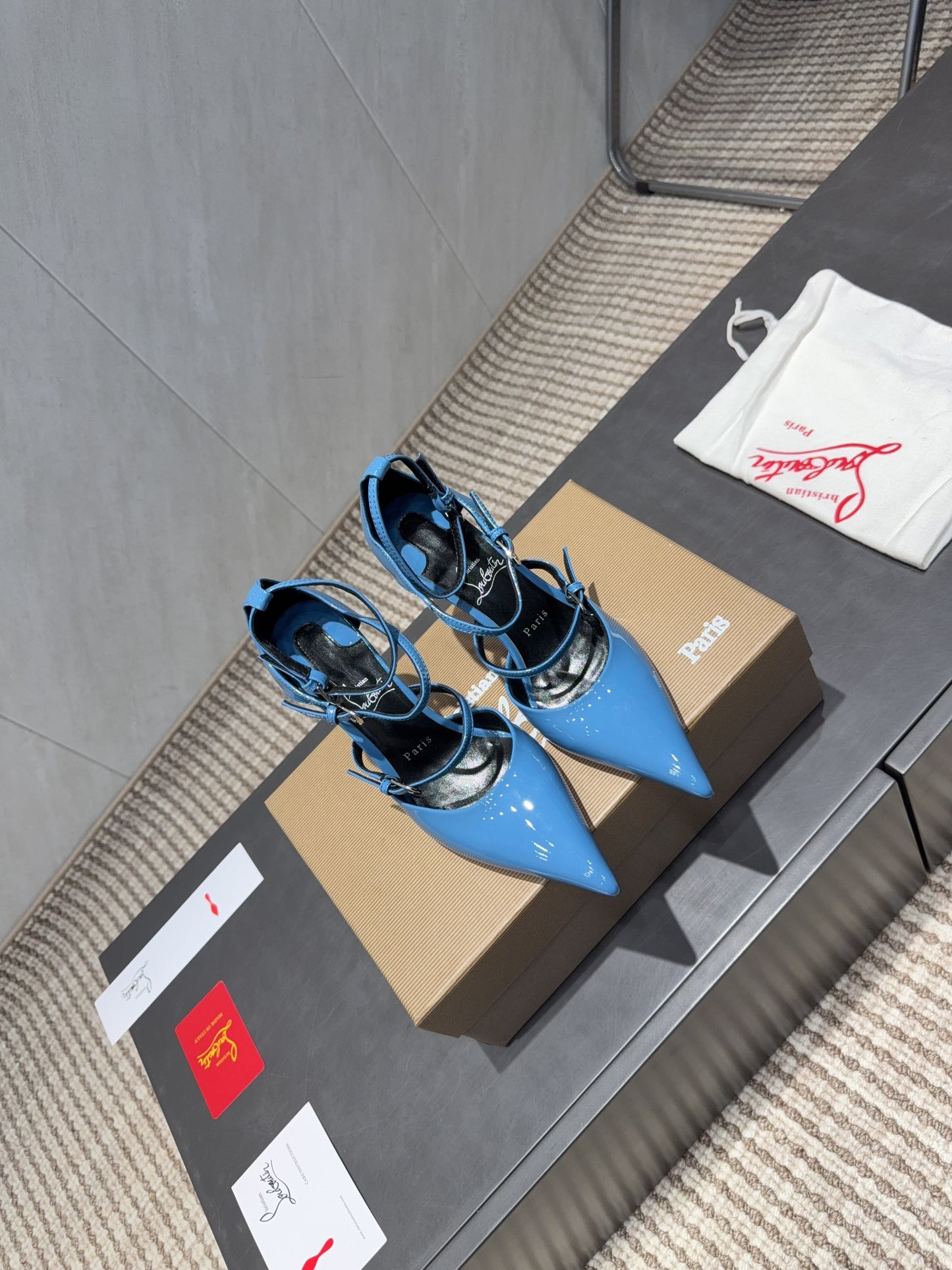 CL 26SS High Heel Pump 100 Blue Patent Leather 613873