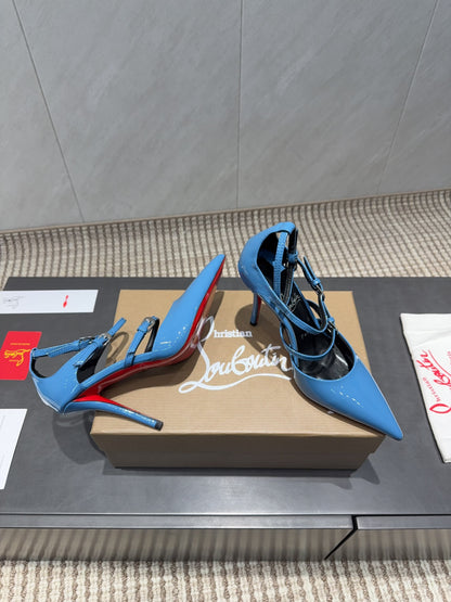 CL 26SS High Heel Pump 100 Blue Patent Leather 613873