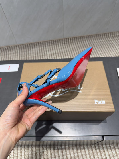 CL 26SS High Heel Pump 100 Blue Patent Leather 613873