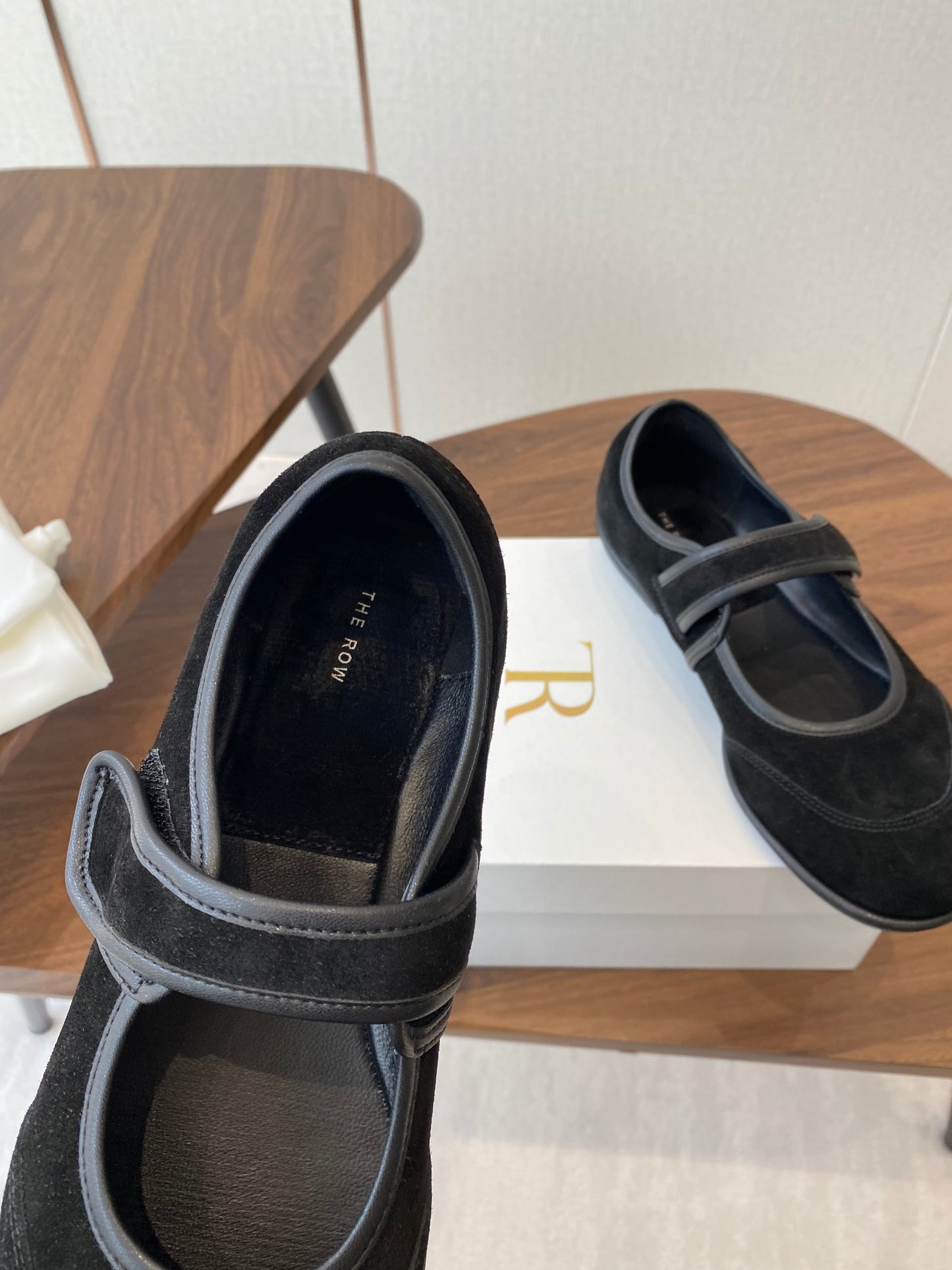 HM 25s Velcro Mary Jane Black Suede