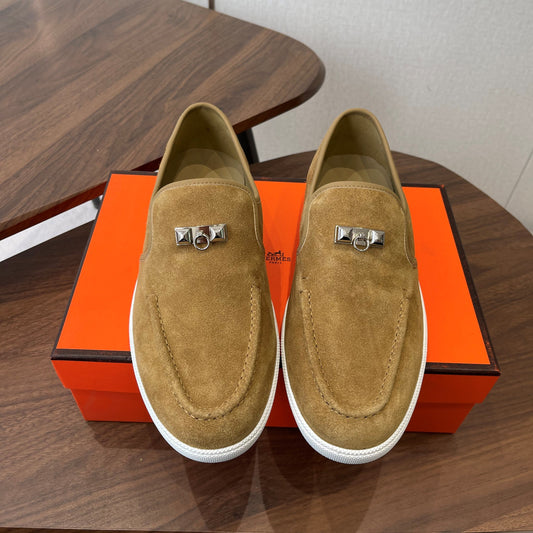 HM Jour Loafers Dark Khahi Suede 579012