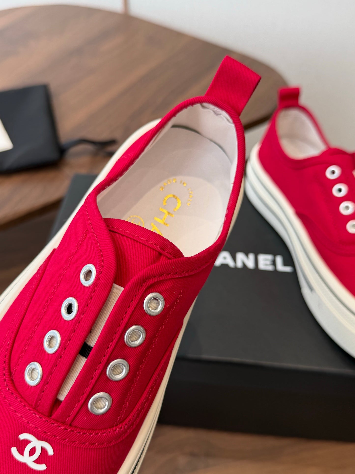 Chanel 2026 Casual Sneaker Canvas Sheepskin 833974