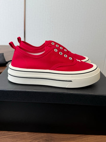 Chanel 2026 Casual Sneaker Canvas Sheepskin 833974