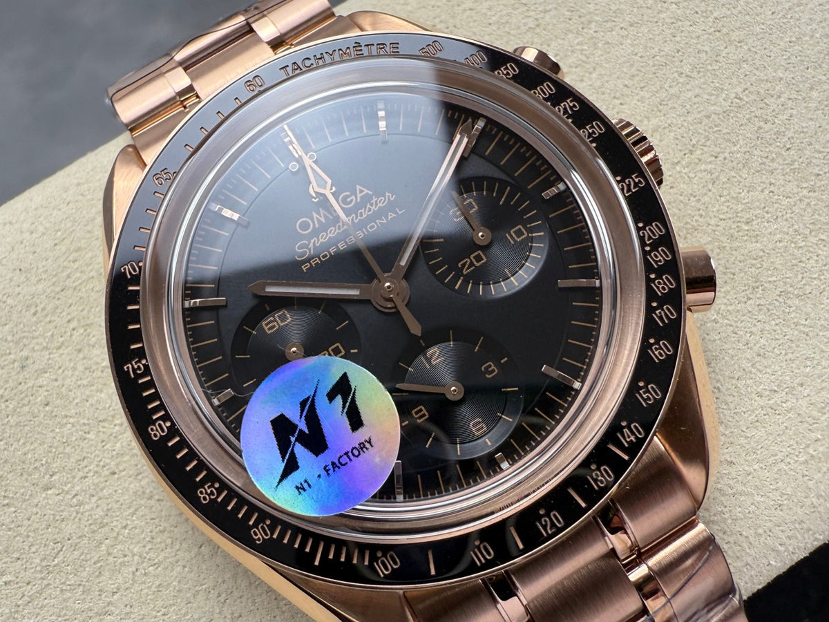 Omega Speedmaster Professional Moonwatch 42mm Rose Gold Black Dial 233474