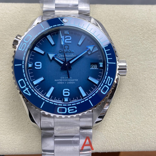 Omega Seamaster Planet Ocean 39.5mm Steel Case Blue Dial
