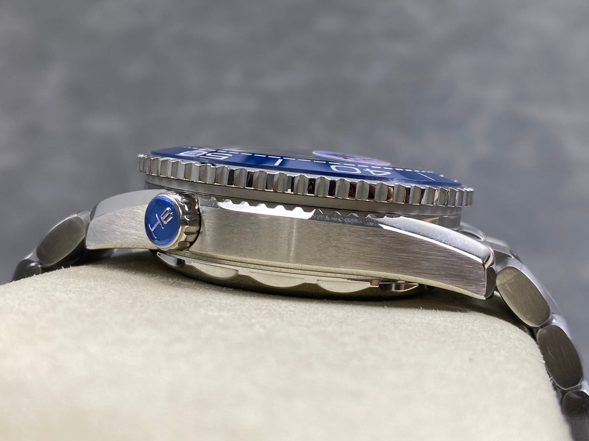 Omega Seamaster 46mm Blue Dial Sliver Case Blue Bezel Steel