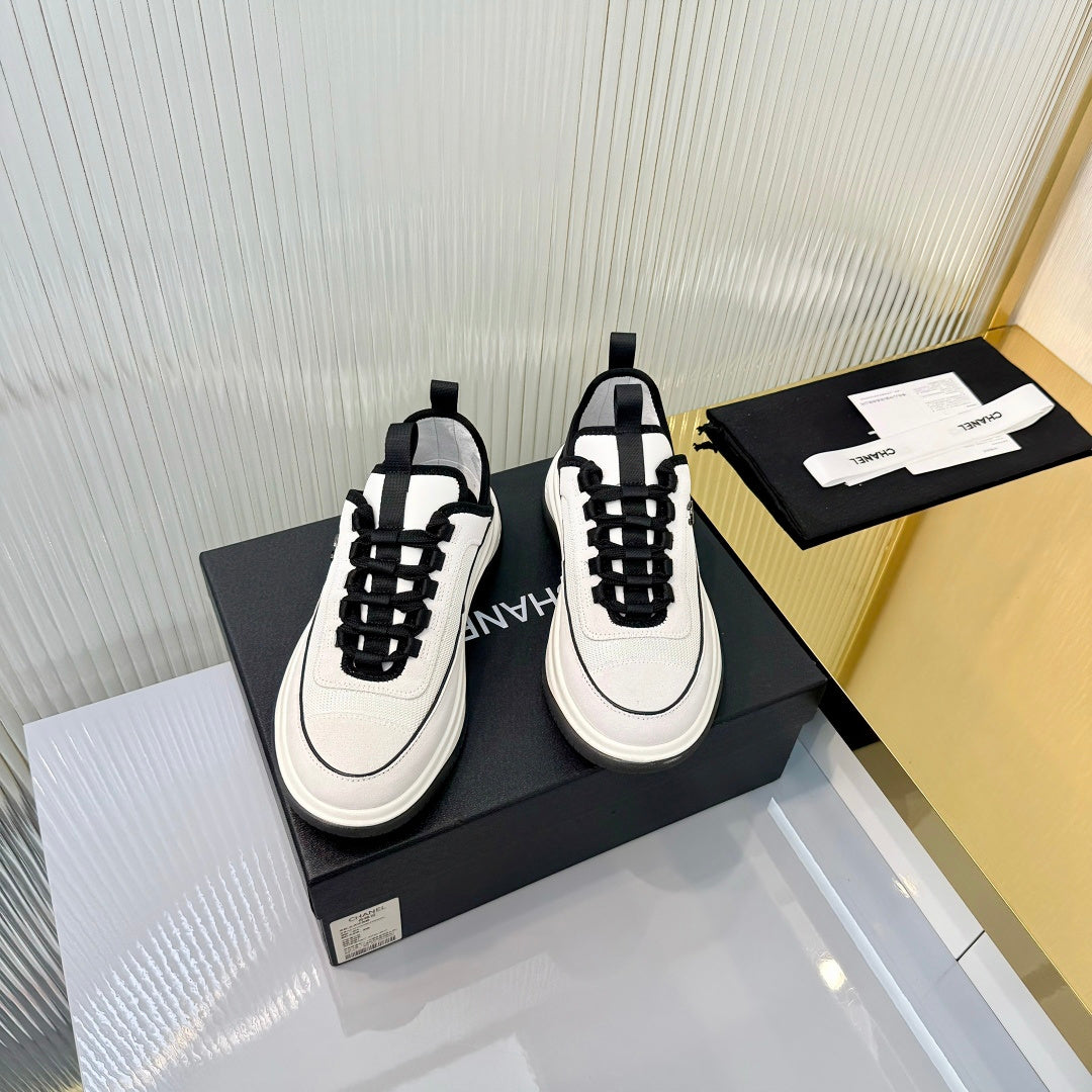 CC 26s Casual Sneakers White Suede Mesh 928046