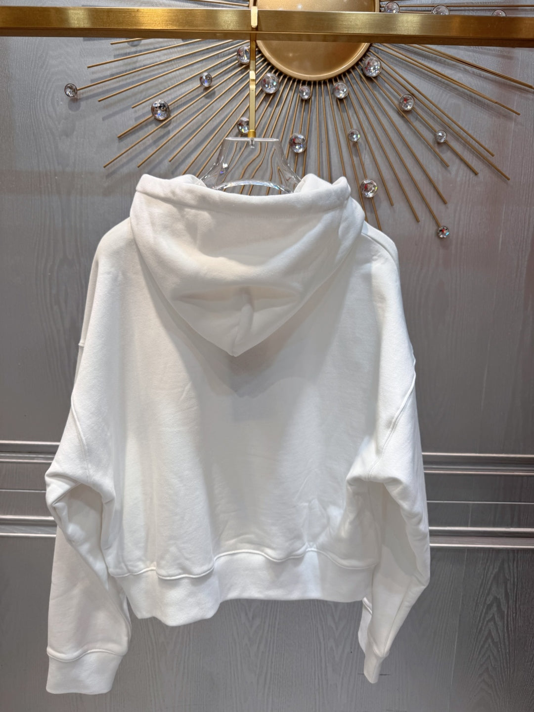 GG 25 Hooded Sweatshirt White Cotton 0021