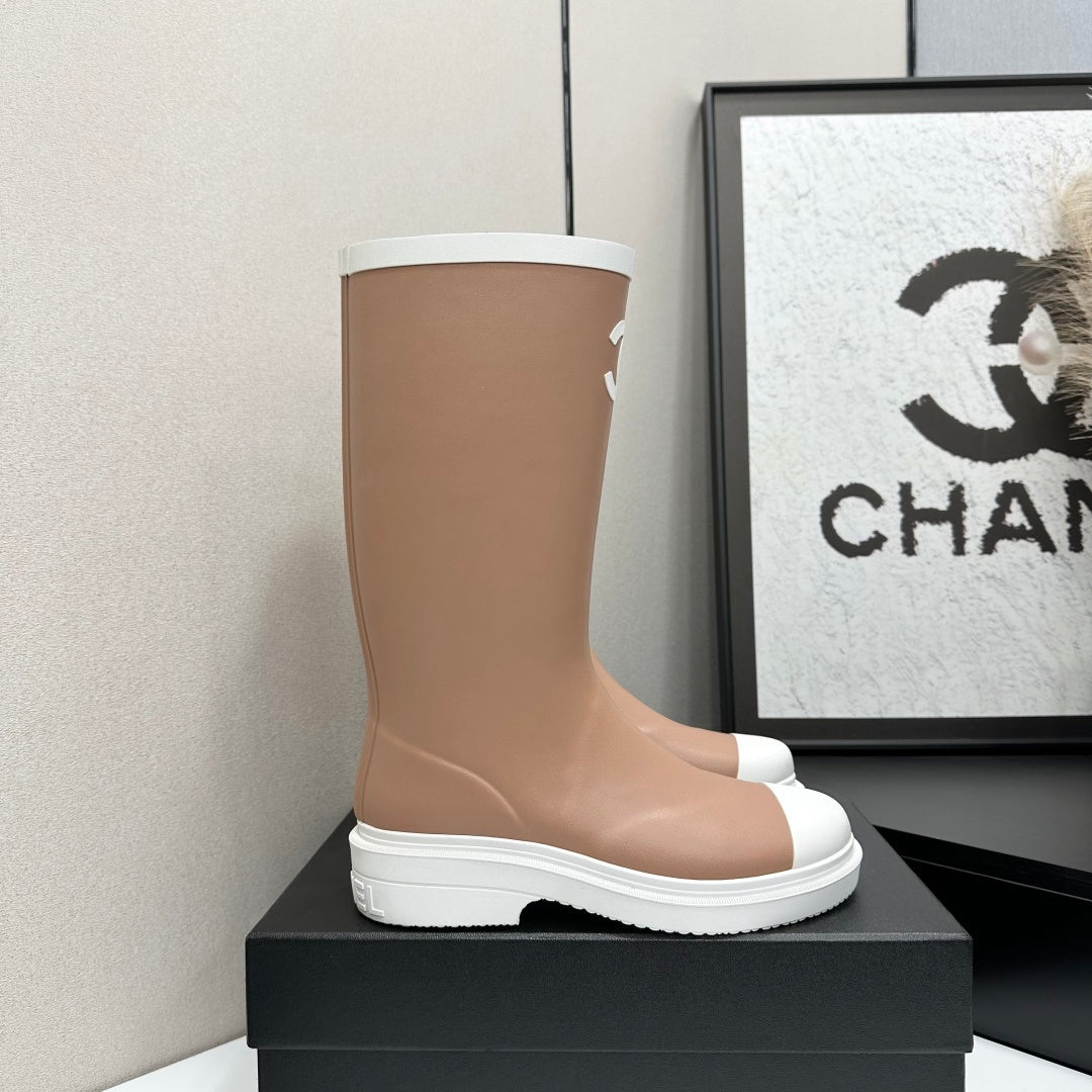 CC 26s Rain Boots Beige Rubber 927135