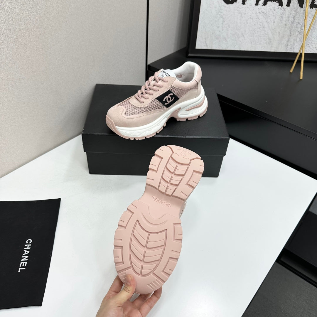 Chanel 2026 Chunky Sneaker 5mm Mesh Suede Calfskin 894908