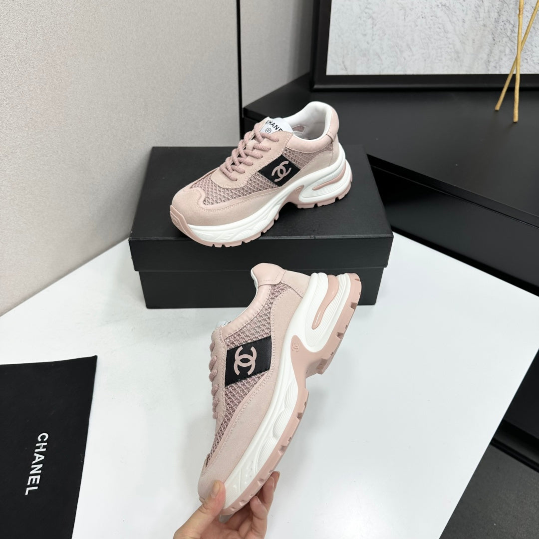 Chanel 2026 Chunky Sneaker 5mm Mesh Suede Calfskin 894908
