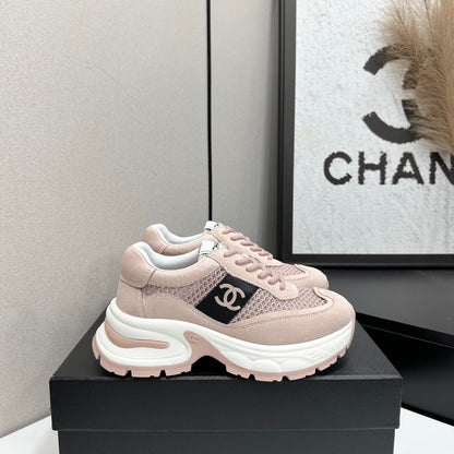 Chanel 2026 Chunky Sneaker 5mm Mesh Suede Calfskin 894908