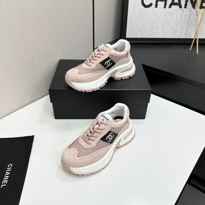 Chanel 2026 Chunky Sneaker 5mm Mesh Suede Calfskin 894908