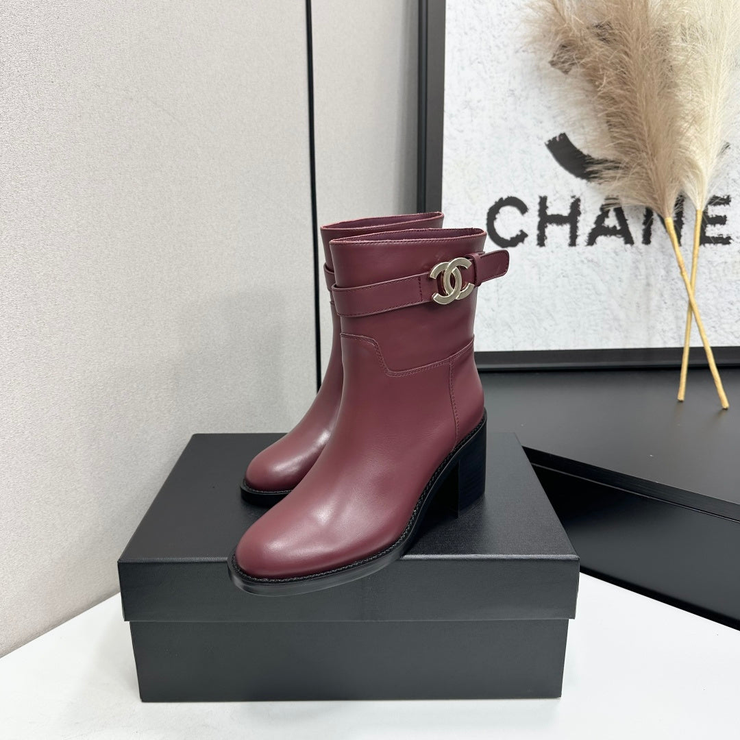 CC FW 2026 Ankle Boot Burgundy Cowhide 925671