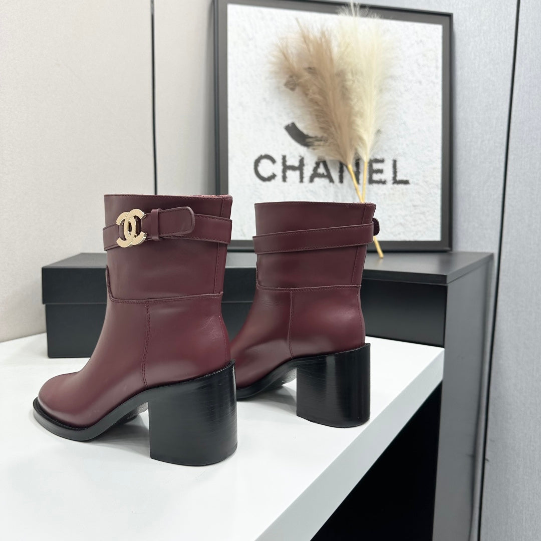 CC FW 2026 Ankle Boot Burgundy Cowhide 925671