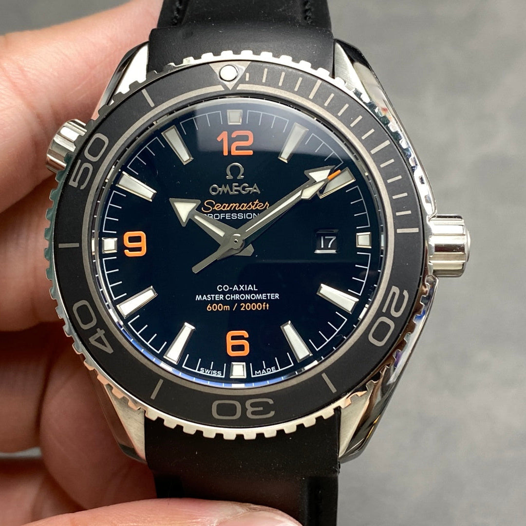 Omega Seamaster Planet Ocean 600M 45mm Black Rubber Strap Blue Dial