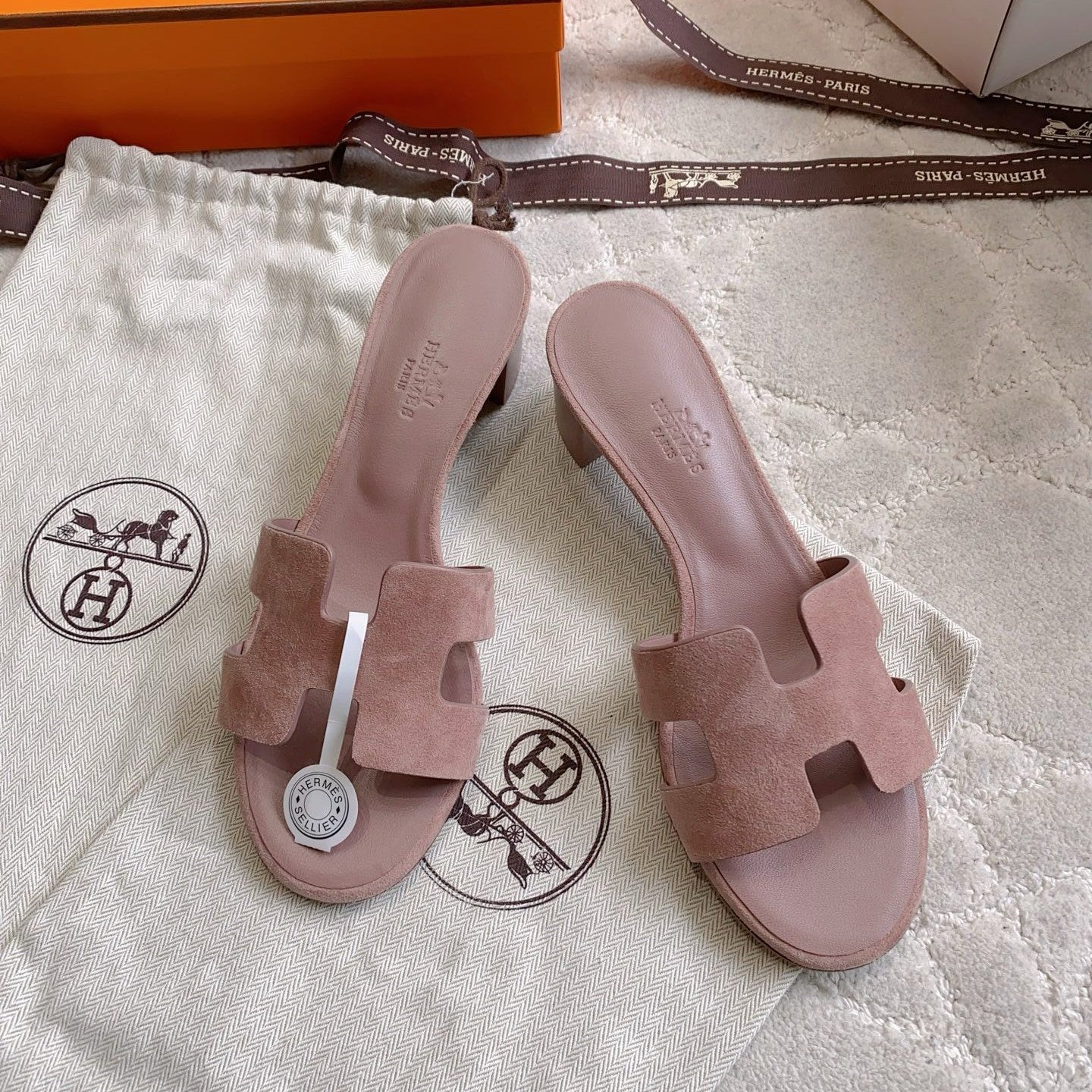 HM 26s Oran Sandal Rosy Brown Suede 724289