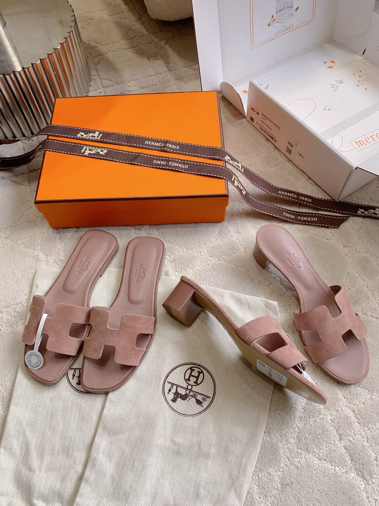 HM 26s Oran Sandal Rosy Brown Suede 724289