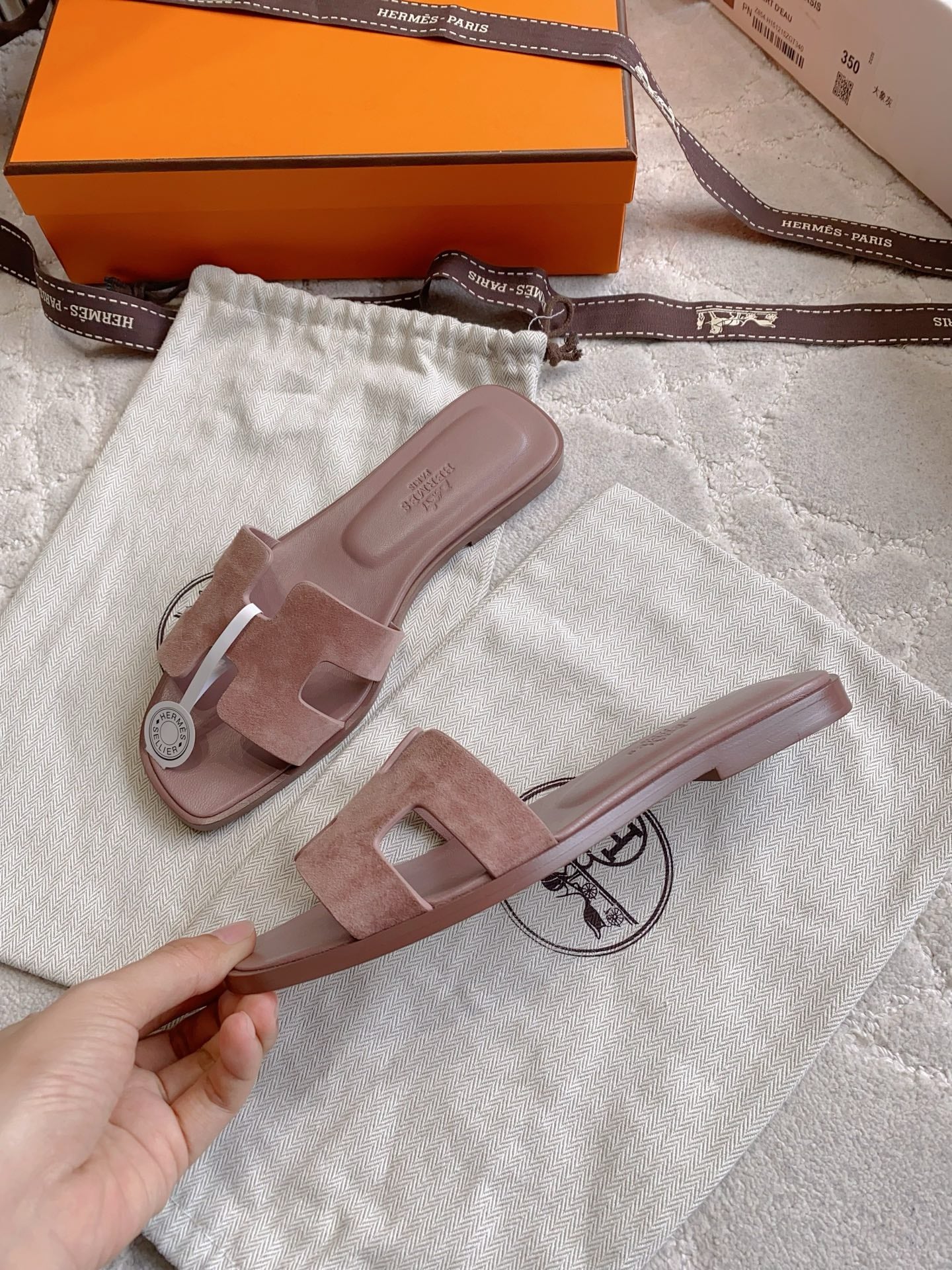 HM 26s Oran Sandal Rosy Brown Suede 724289