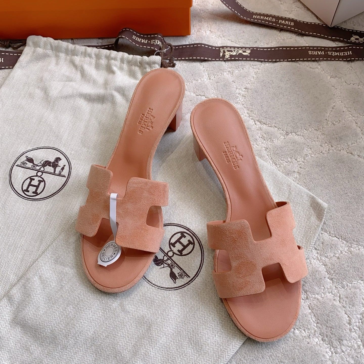 HM 26s Oran Sandal Argyle Rose Suede 724290