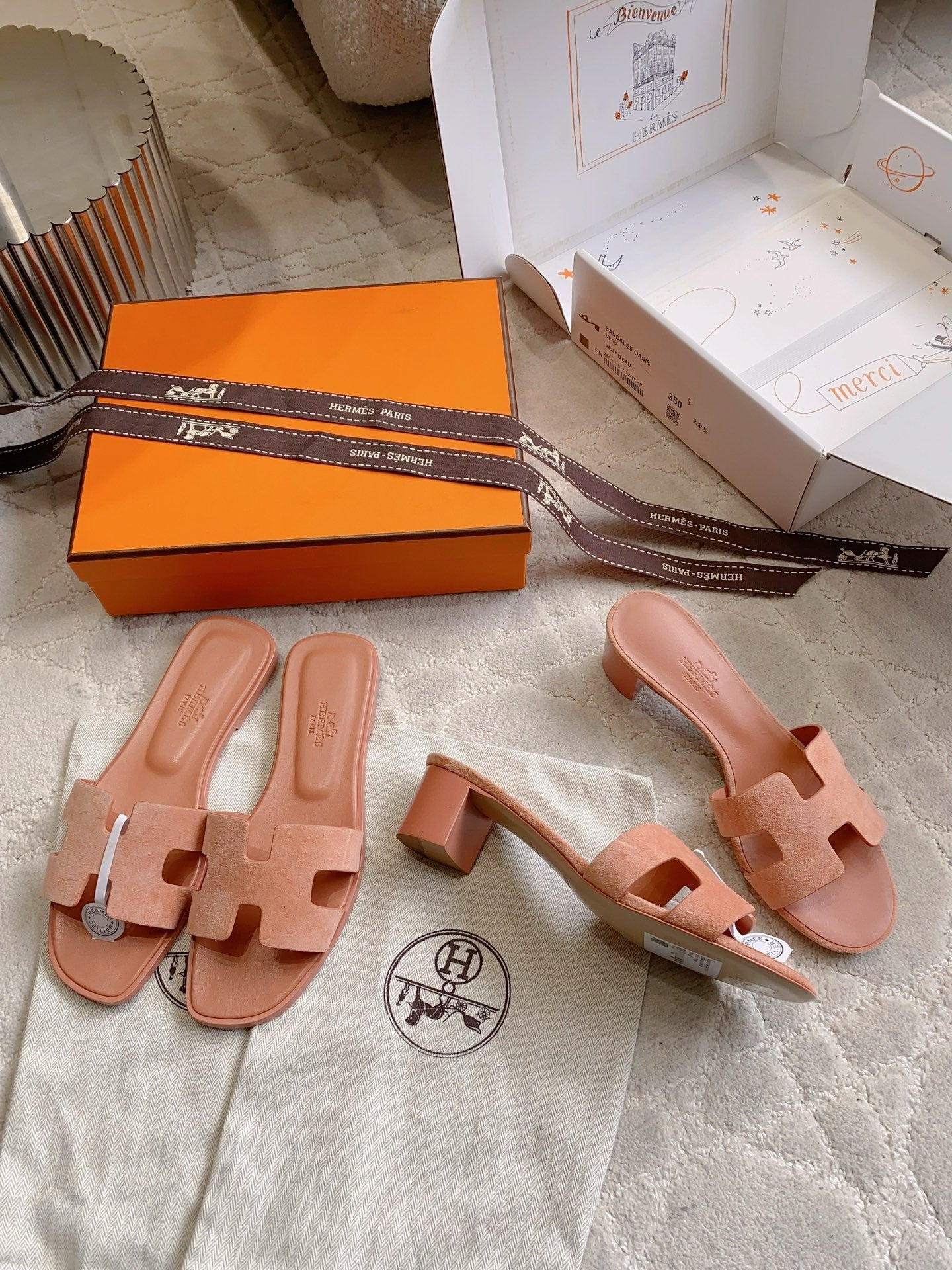 HM 26s Oran Sandal Argyle Rose Suede 724290
