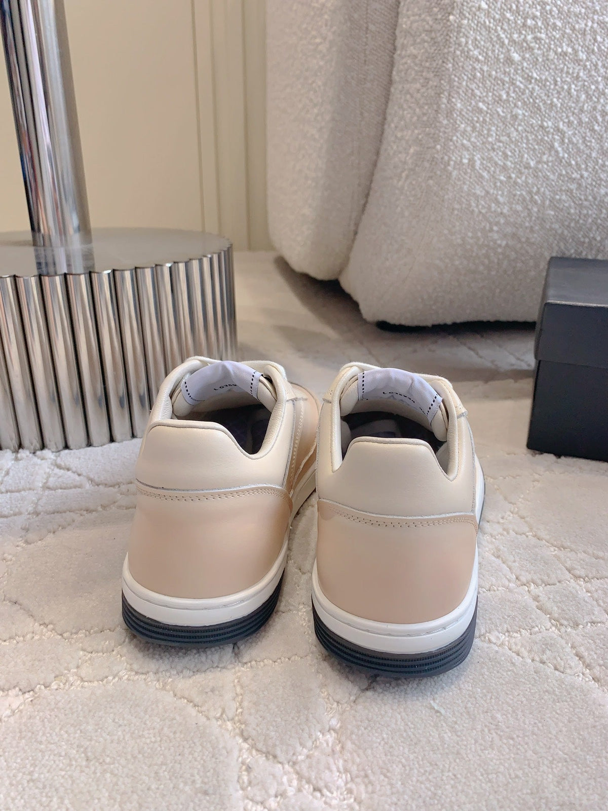 CC 2024 Logo Sneakers Beige Lambskin 906412
