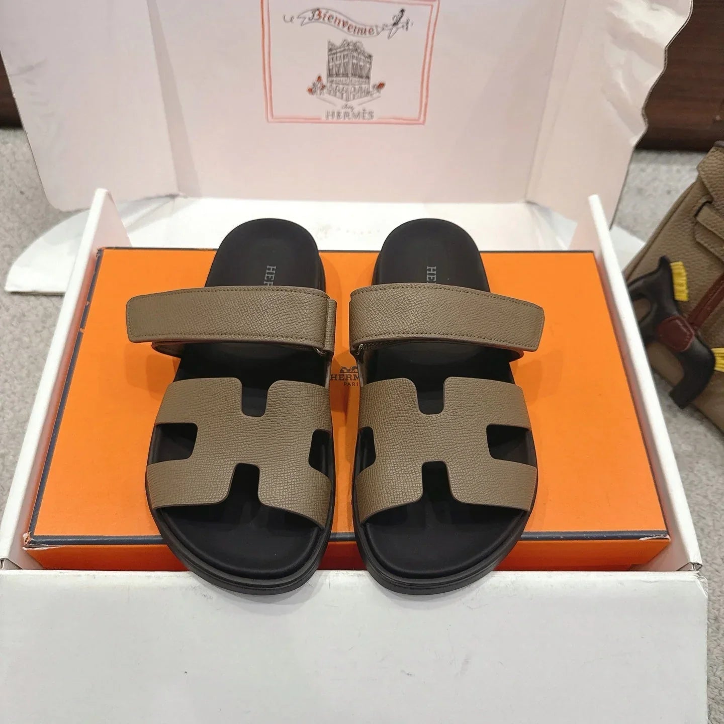HM Chypre Sandal Grained Calfskin 862962