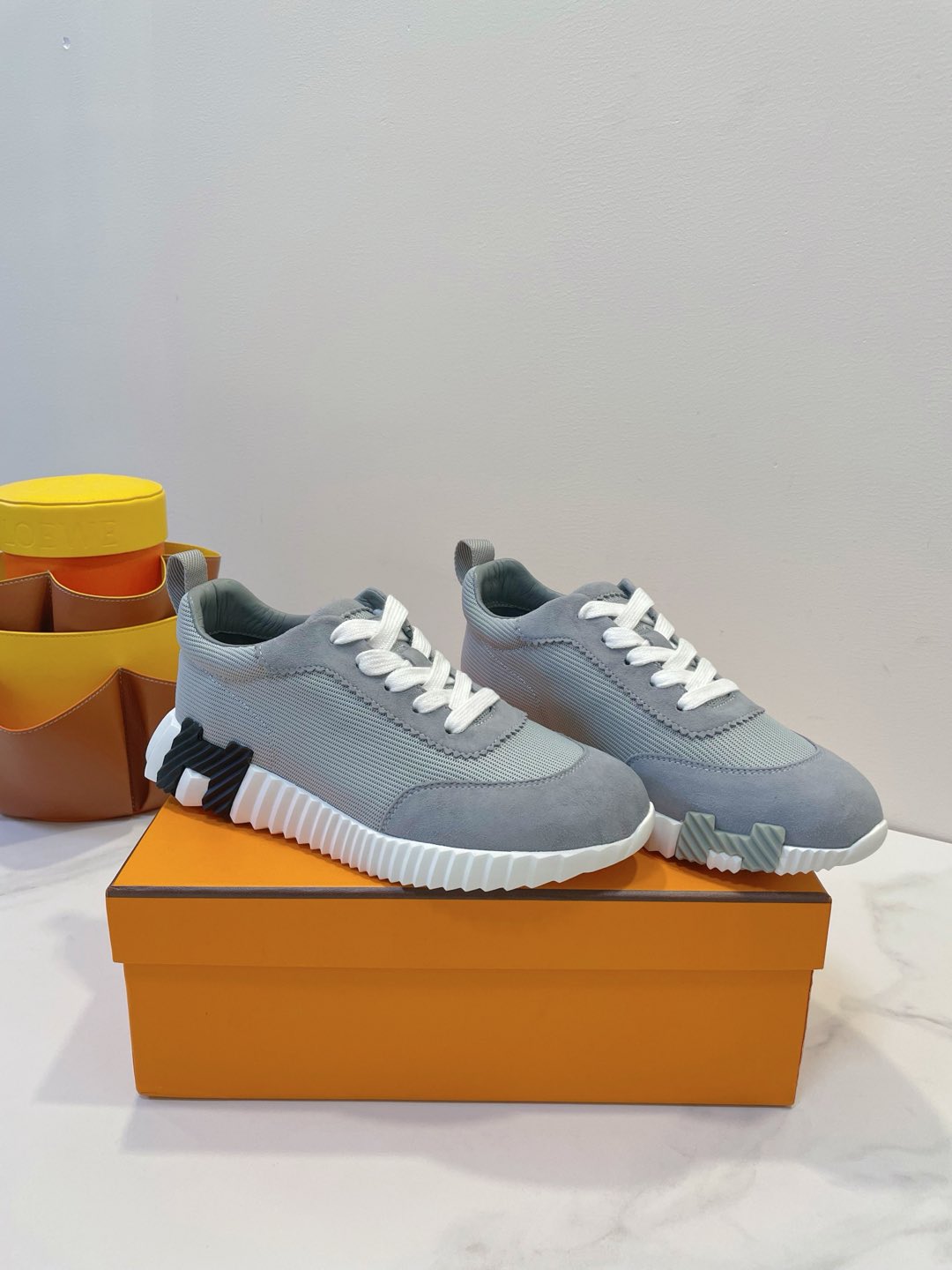 HM Bouncing sneaker Gray Fabric with Suede 212280