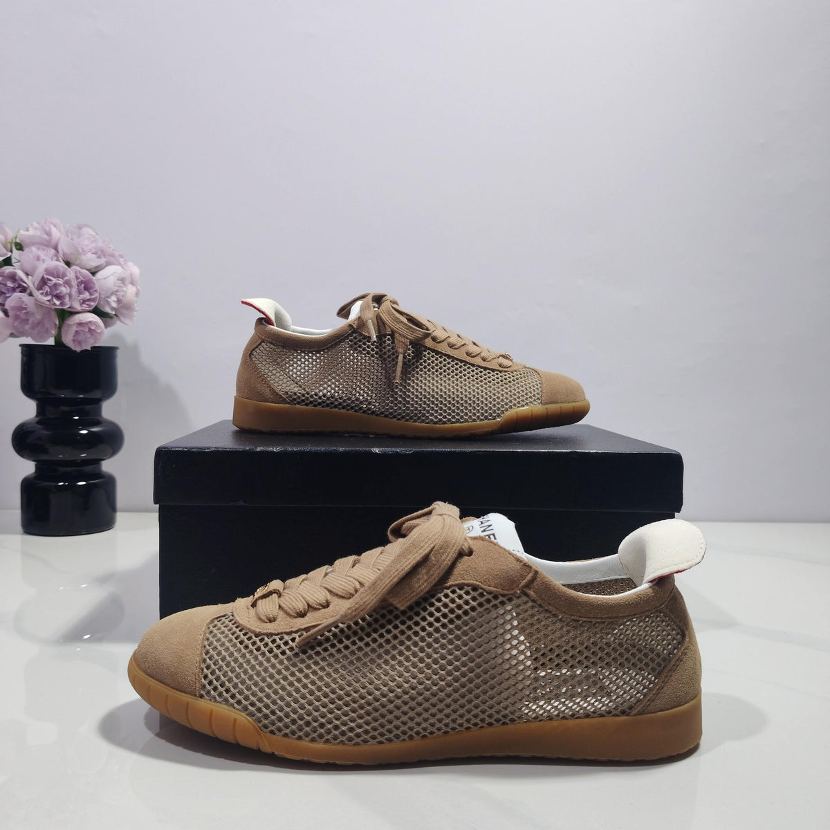 CC 26s Sneakers Beige Suede Mesh 953775