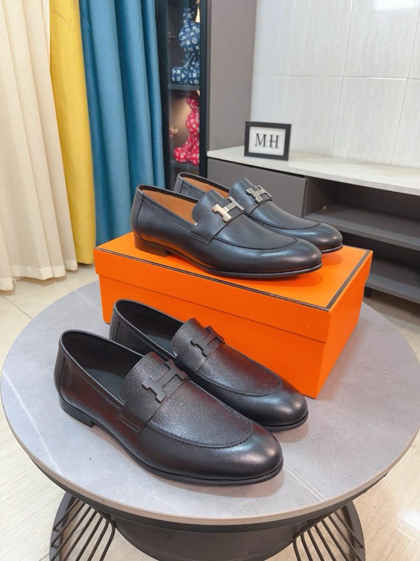 HM Paris Loafer Men Black Calfskin 480013
