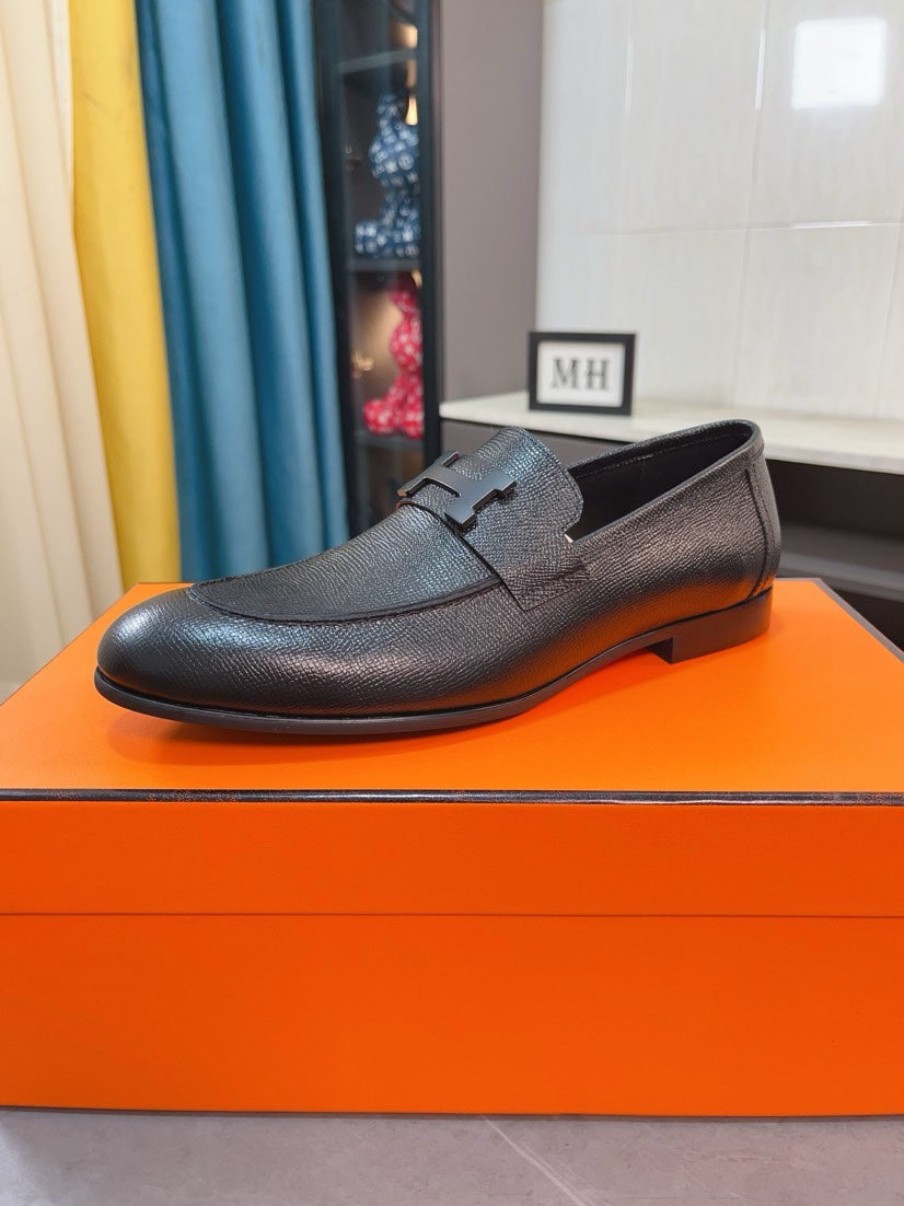 HM Paris Loafer Men Black Calfskin 480013