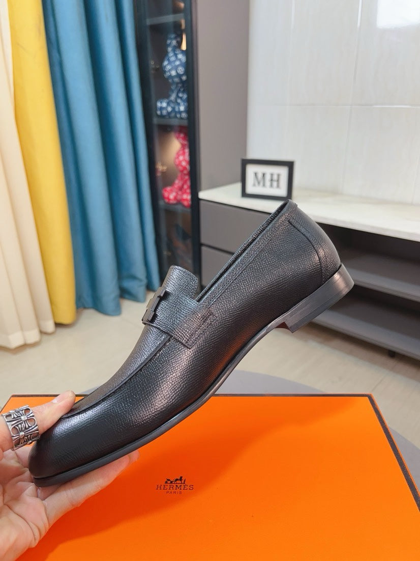 HM Paris Loafer Men Black Calfskin 480013