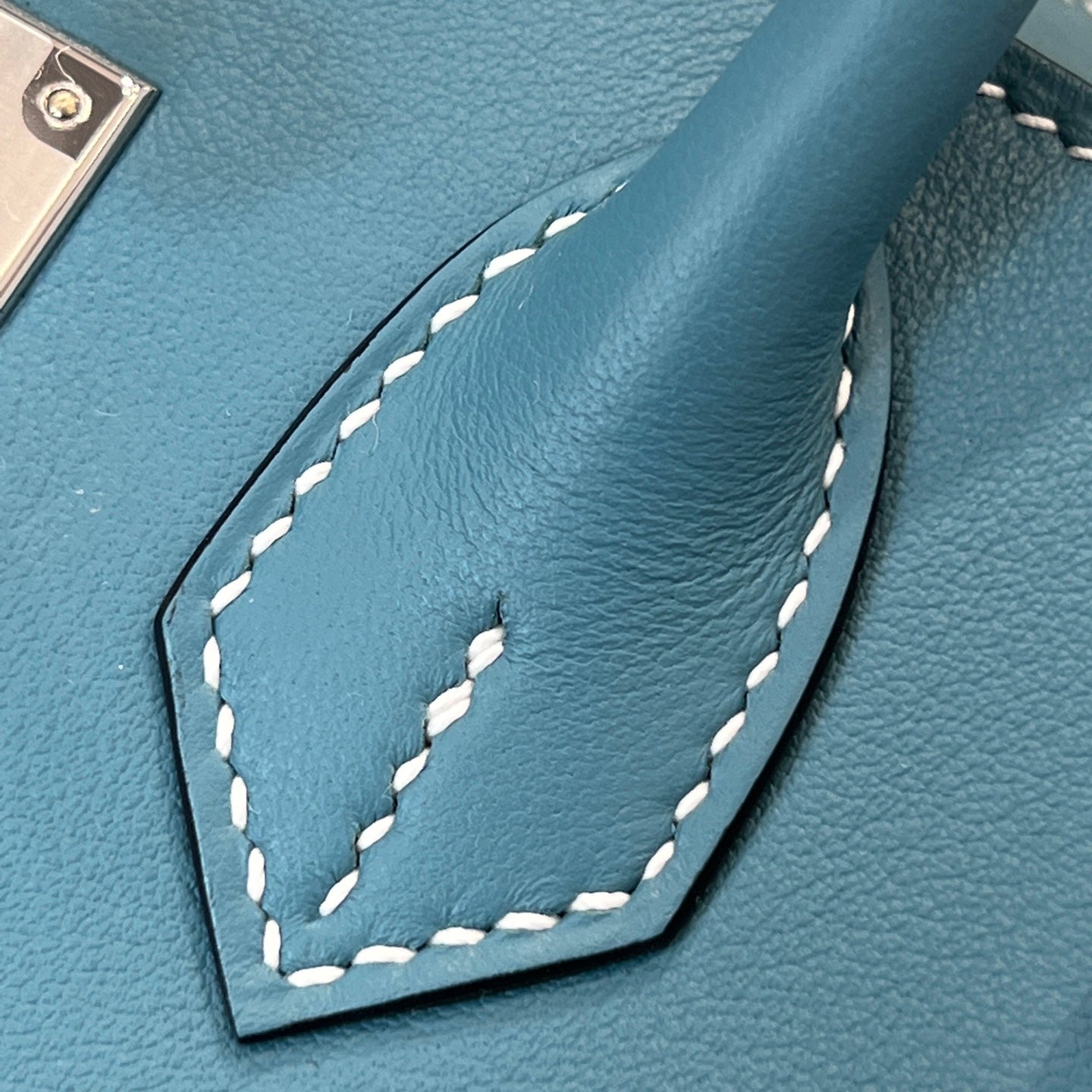 HM Birkin 𝟐𝟓 𝐒𝐰𝐢𝐟𝐭 Blue & Pearl Gray Cowhide  Grayiver Hardware (25day to produce) 270223