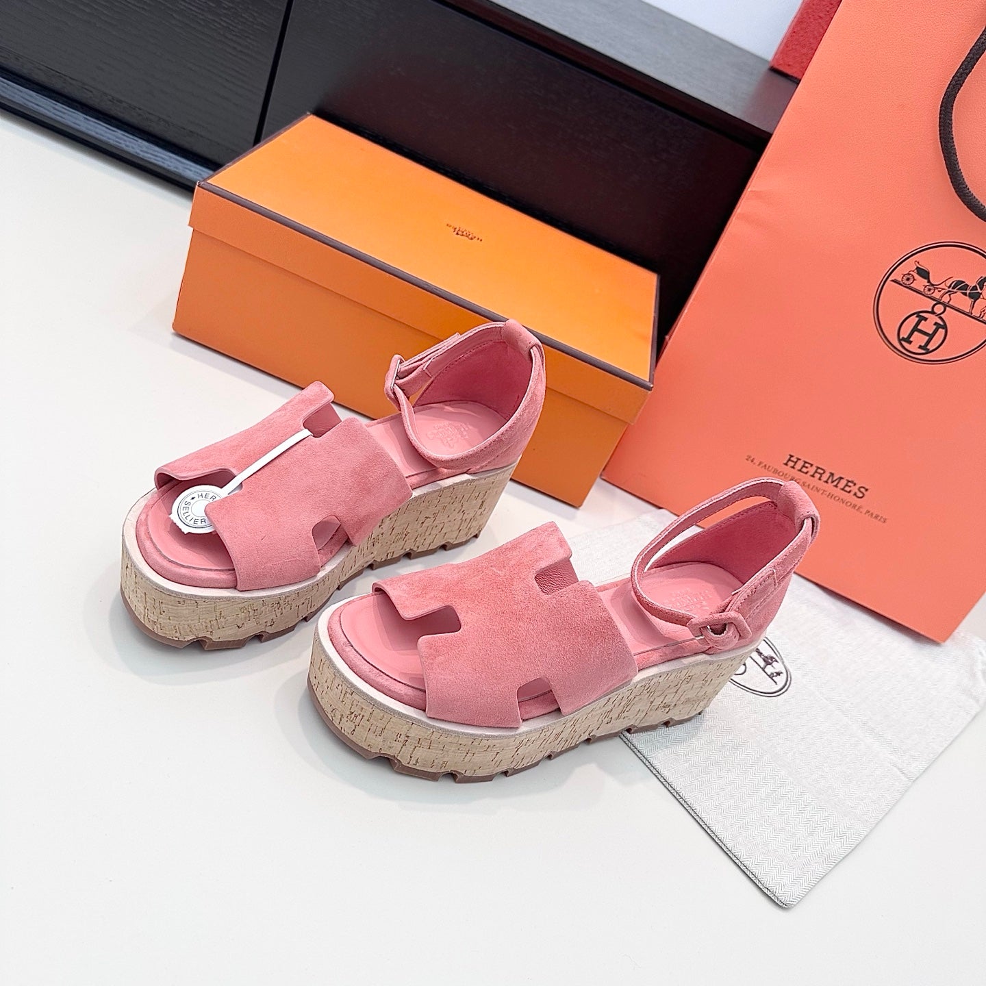 HM Luce 30 Sandal 65mm Pink Suede 622756