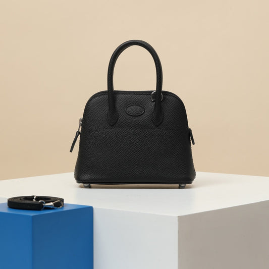 HM Bolide Bag 15cm Black Epsom Leather 284523