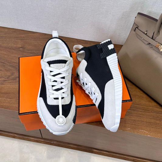 HM 26S Bouncing Sneaker In Black mix Grey Suede 543811