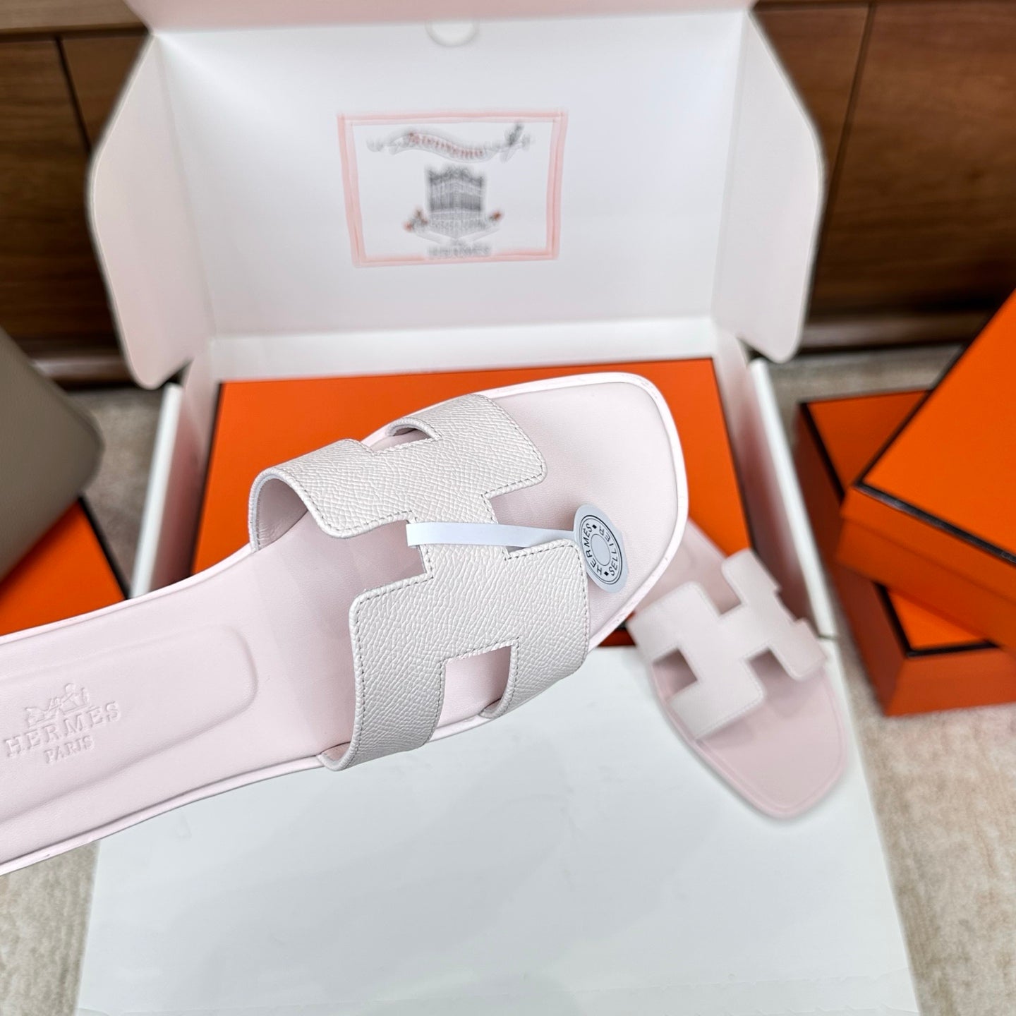 HM Oran Sandal Muted Pink Espom Sheepskin 802481